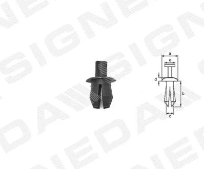 ПЛАСТМАССОВЫЕ КРЕПЛЕНИЯ Signeda T31110