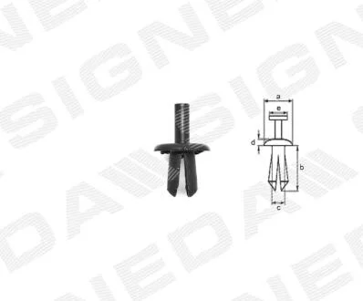 ПЛАСТИКОВІ КРІПЛЕННЯ, RENAULT MASTER, 04 - 06 Signeda T37425