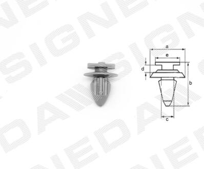 ПЛАСТМАССОВЫЕ КРЕПЛЕНИЯ Signeda T40410