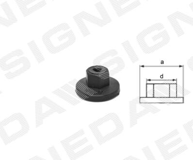 ПЛАСТМАССОВЫЕ КРЕПЛЕНИЯ PLASTIC CLIPS Signeda T480(10)