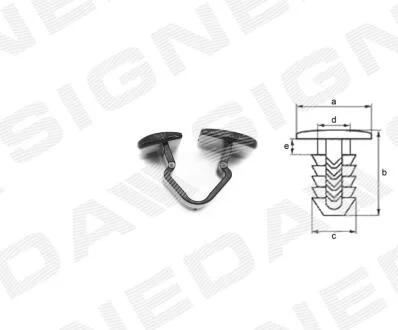 ПЛАСТМАССОВЫЕ КРЕПЛЕНИЯ Signeda T49710