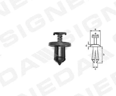 ПЛАСТМАССОВЫЕ КРЕПЛЕНИЯ Signeda T54410