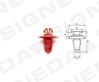 ПЛАСТМАССОВЫЕ КРЕПЛЕНИЯ Signeda T66310