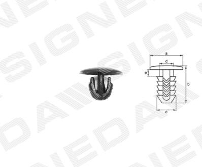 ПЛАСТМАССОВЫЕ КРЕПЛЕНИЯ Signeda T67310