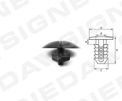 ПЛАСТМАССОВЫЕ КРЕПЛЕНИЯ Signeda T67710