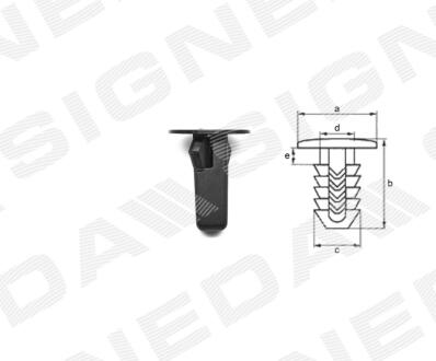 ПЛАСТМАССОВЫЕ КРЕПЛЕНИЯ PLASTIC CLIPS Signeda T72710