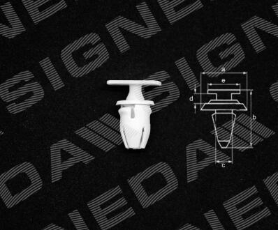 ПЛАСТМАССОВЫЕ КРЕПЛЕНИЯ Signeda T86710