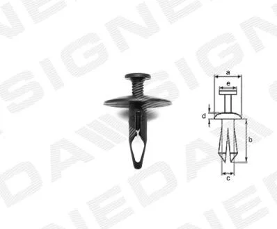 ПЛАСТМАССОВЫЕ КРЕПЛЕНИЯ Signeda T97310