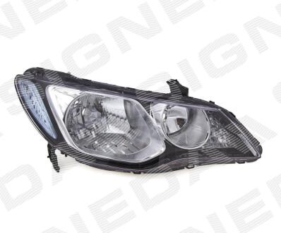 ПЕРЕДНЯЯ ФАРА, HONDA CIVIC SDN EURO TYPE, 06 - 11 Signeda ZHD1159R
