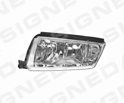 ПЕРЕДНЯЯ ФАРА, SKODA FABIA, 08.99 - 02.07 Signeda ZSD1105L
