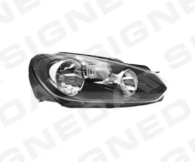 ПЕРЕДНЯЯ ФАРА, VW GOLF VI, 09 - 12 Signeda ZVW11C6R