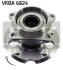 Комплект підшипника маточини колеса SKF VKBA 6824 (фото 1)