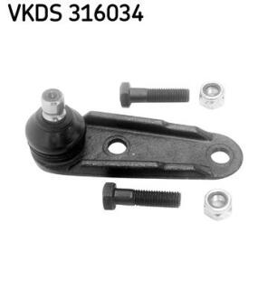 RENAULT кульова опора 16mm лів./прав.Kangoo,Megane 96- SKF VKDS316034