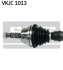 VW піввісь GOLF,JETTA II 1.0,1.3 83-92 прав. SKF VKJC 1013 (фото 2)