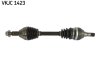 OPEL Полуось лів. L=606mm 30/25 зуб. VECTRA C (Z02) 1.9 CDTI (F69) 05-08, SIGNUM (Z03) 1.9 CDTI 04-08 SKF VKJC1423 (фото 1)