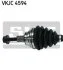 VW Полуось левая Golf V 1.9TDI (6 КПП) SKF VKJC 4594 (фото 2)