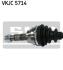 Приводний вал FORD Fiesta/Fusion \'\'1.25-1.6 \'\'01-12 SKF VKJC 5714 (фото 2)