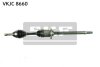 NISSAN Полуось прав. L=1012mm 29/29 зуб. QASHQAI / QASHQAI +2 I (J10, NJ10, JJ10E) 1.6 dCi 11-13, X-TRAIL (T31) 2.0 dCi 4x4 07-13, RENAULT KOLEOS I (HY_) 2.0 dCi 08- SKF VKJC 8660 (фото 1)