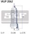 Пильовик рульового керування SKF VKJP 2062 (фото 2)