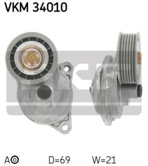 Натягувач ременя FORD/MAZDA Cougar/Focus/Maverick/Mondeo/Tribute "1,6/2,0L "96>> SKF VKM 34010