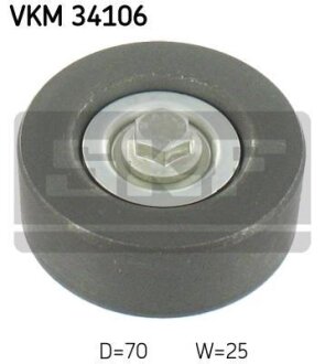 FORD Ролик натяжн.Focus 98,Maverick 01-,Transit Connect 02- SKF VKM 34106