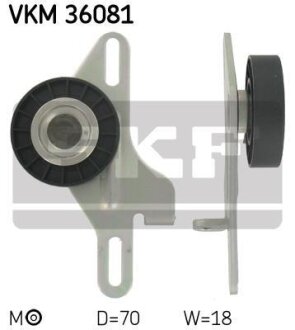 Натяжний ролик (Натяжной ролик, поликлиновой ремень) SKF VKM 36081