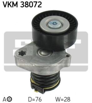 Натягувач ременя MERCEDES C(203/204)/CLK(209)/E(211)/SLK(R171)/Sprinter "1,6/1,8L "02>> SKF VKM 38072