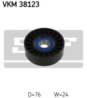 Ролик натяжний MERCEDES A-Class(W168,169)/B-Class(W245)/Vaneo(414) "1,4-2,1 "97-12 SKF VKM 38123