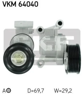 Натяжний ролик (Натяжной ролик, поликлиновой ремень) SKF VKM 64040