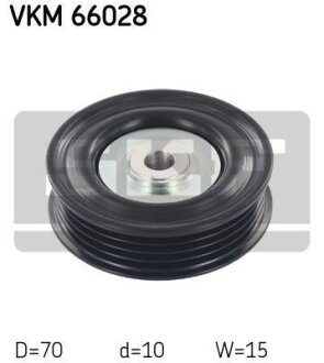 SUZUKI ролик паразитний Swift IV,Splash 1.0/1.2 08- SKF VKM 66028