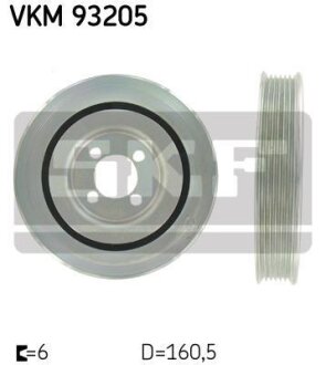 FIAT Шкив коленвала Doblo 1.3 JTD 16V 03- SKF VKM 93205