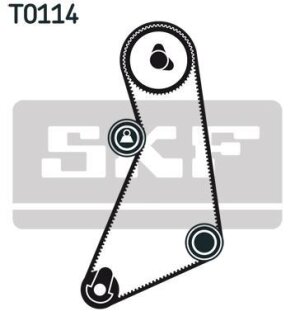 Комплект ГРМ (ремінь + ролик) SKF VKMA 01021