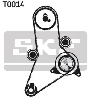 Комплект ГРМ (ремінь + ролик) SKF VKMA 02381