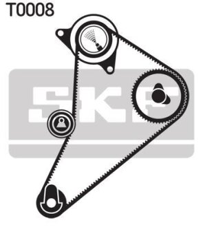 Комплект ГРМ (ремінь + ролик) SKF VKMA 04300