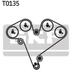 Ремкомплект ГРМ CADILLAC/OPEL/SAAB CTS/OmegaB/Signum/VectraBC/9-5 "2,5-3,2 "94>> SKF VKMA 05502