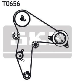 Комплект ГРМ (ремінь + ролик) SKF VKMA 06502