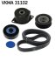Комплект поліклинових ременів SKF VKMA 31102 (фото 1)