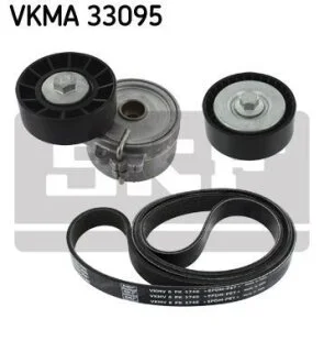 Поликлиновой ременный комплект SKF VKMA 33095