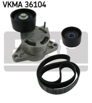 Комплект ГРМ (ремінь + ролик) SKF VKMA 36104