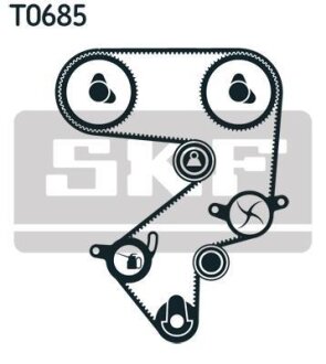 Комплект ГРМ (ремінь + ролик) SKF VKMA 91013