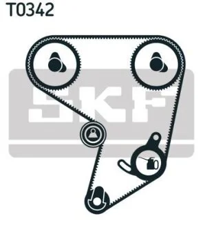 Комплект ГРМ (ремінь + ролик) SKF VKMA 91700