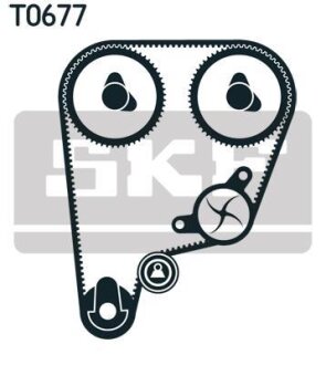 Комплект ГРМ (ремінь + ролик) SKF VKMA 93002