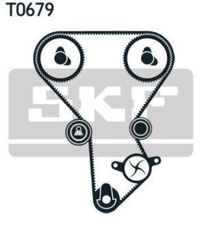 Комплект ГРМ (ремінь + ролик) SKF VKMA 95677