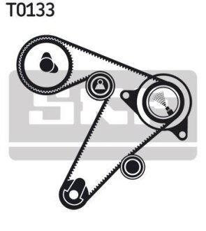 Комплект ГРМ, пас+ролик+помпа SKF VKMC 06501