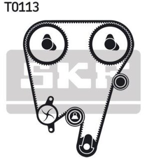 Комплект (ремінь+ролик+помпа) SKF VKMC 06603