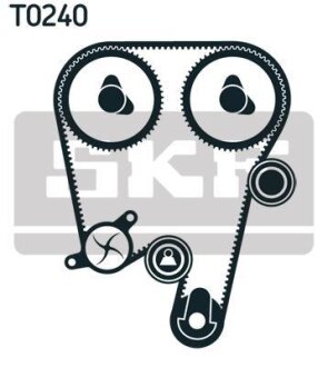 Комплект ГРМ, пас+ролик+помпа SKF VKMC 06605