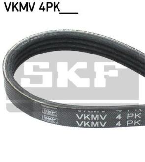 Поліклиновий ремінь (4PK735) FORD MONDEO III, TRANSIT, TRANSIT TOURNEO JAGUAR X-TYPE I RENAULT CLIO I, CLIO II, CLIO II/HATCHBACK, KANGOO, KANGOO EXPRESS, TWINGO I 1.2-2.2D 01.96- SKF VKMV 4PK735