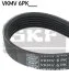 SKF ремінь поліклиновий 6PK1620 VKMV 6PK1620