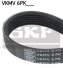 SKF Ремень поликлиновый 6PK1836 RENAULT Master 2,2-2,5dCi 00- Trafic 1,9-2,5dCi 01-. VKMV 6PK1836