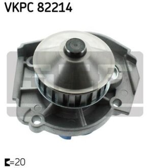 FIAT Помпа воды UNO 45 1.0 85-,TIPO 1.1 93- SKF VKPC 82214 (фото 1)